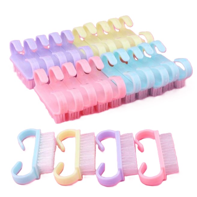 Kleine nagelreinigingsborstels | Meerkleurig | 50 stuks