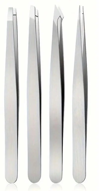 Pincettenset voor wenkbrauwen | 4-delig TOMORO Essentials