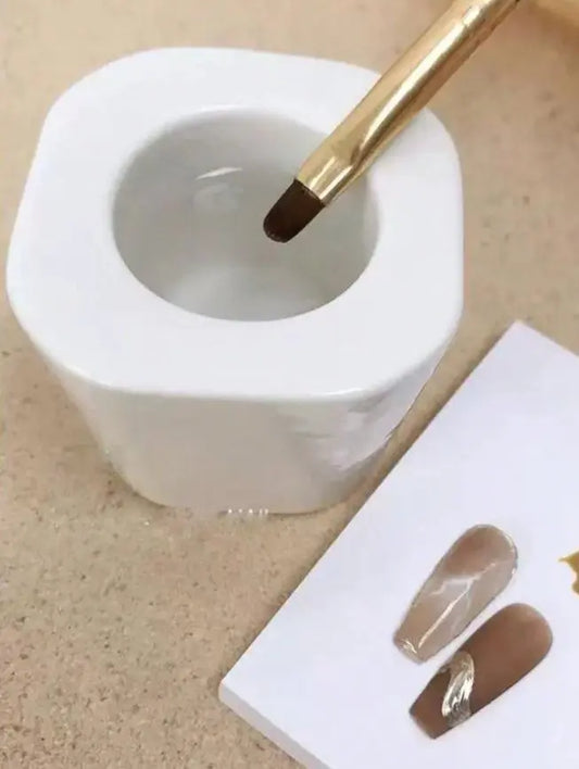 Keramische penwasbeker met deksel TOMORO Essentials