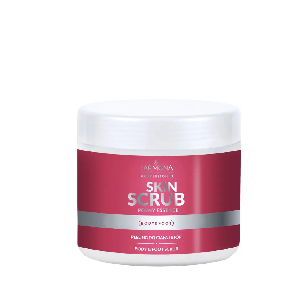 Huidscrub voor lichaam en voeten | Pioenroos | 500 gram TOMORO Essentials