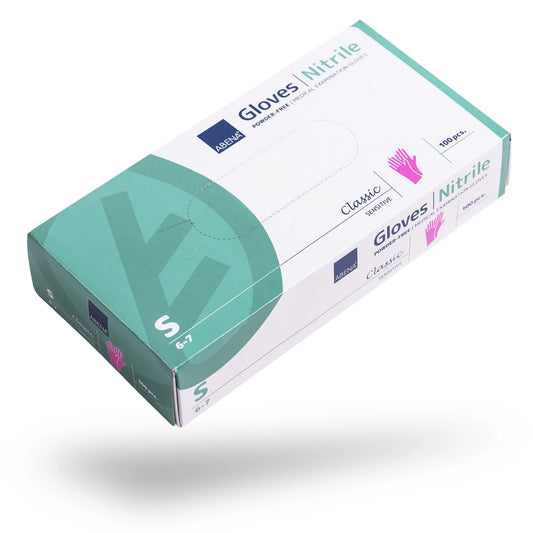 Nitril handschoenen | S | Zwart of roze | 100 stuks TOMORO Essentials