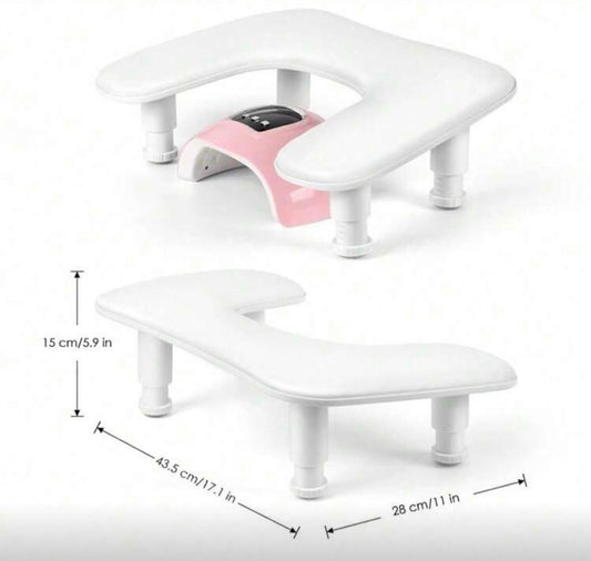 Armrest cushion | U-shaped & height-adjustable | For manicure