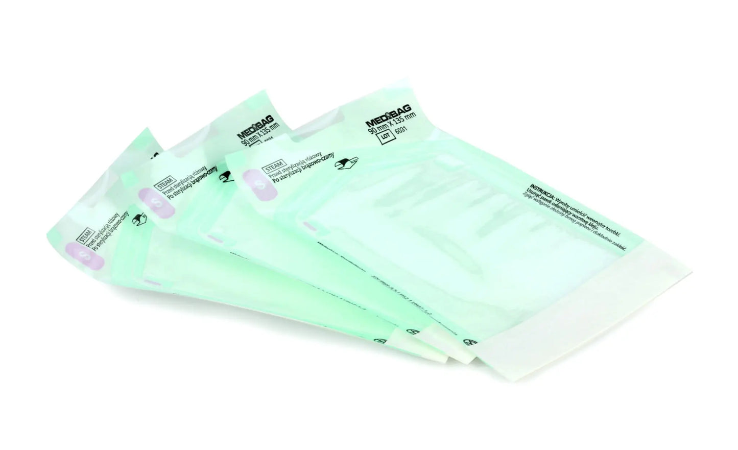 Sterilisatiezakken | 57 x 105 mm | 200 stuks TOMORO Essentials