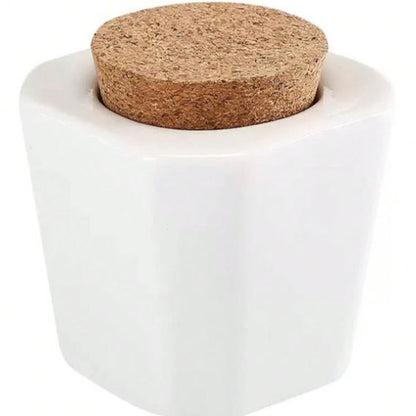 Keramische penwasbeker met deksel