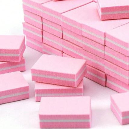 Mini nagelbufferblokjes | Grijs of roze | 50 stuks