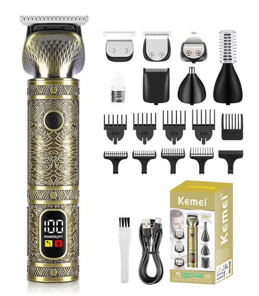 Professionele baardtrimmer & groomingset | 18 in 1 | Kemei KM-2313