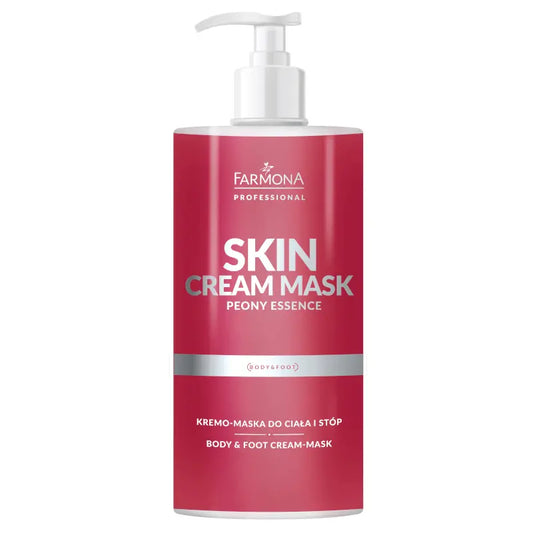 Crèmemasker voor lichaam en voeten | Pioenroos | 500 ml TOMORO Essentials